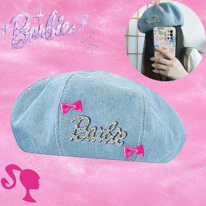 2024 New Barbie Adults Cowboy Beret Hats Kawaii Trendy Movie Ornamenti Di Decorazione Alla Moda Bella Moda Dolce Ragazza Regalo