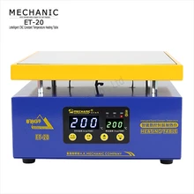 Heating Table MECHANIC ET-20 Intelligent Constant Temperature Double Digital Display For Repairing LED Lamp Of Mobile Phone PCB