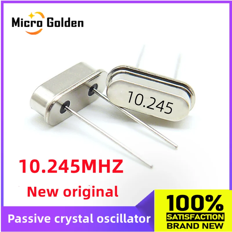 (10pcs) 10.245M 10.245MHZ Passive Crystal Oscillator Quartz Resonator HC-49S DIP2 New original 49S 2PIN