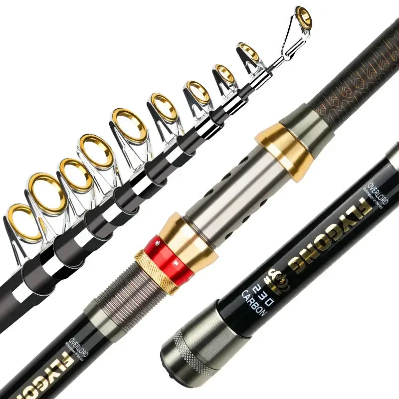 GTOFYU99CarbonShortSeaFishingRodsFiberTelescopicFishingRod1
