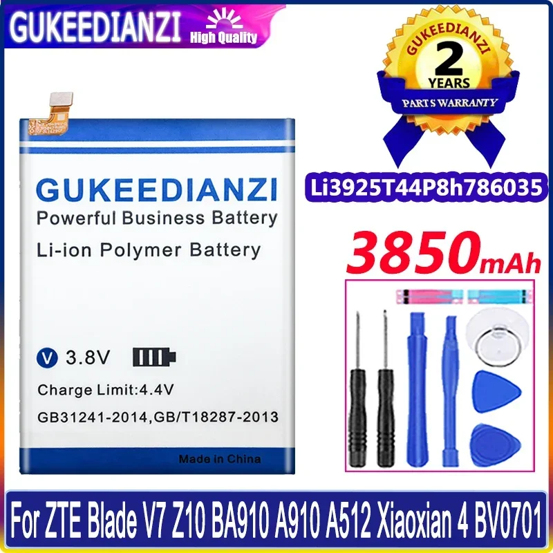 

Аккумулятор 3850 мАч Li3925T44P8h786035 для ZTE Blade V8 V0800 BV0800 V7 V7 Plus V770 BA910 A910 A512 Xiaoxian 4 Xiaoxian4 BV0701