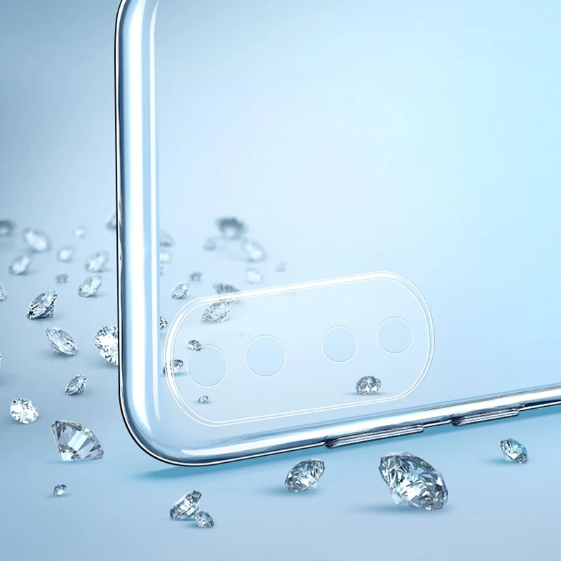 Crystal Clear Shockproof Phone Case with Flat Camera Protection