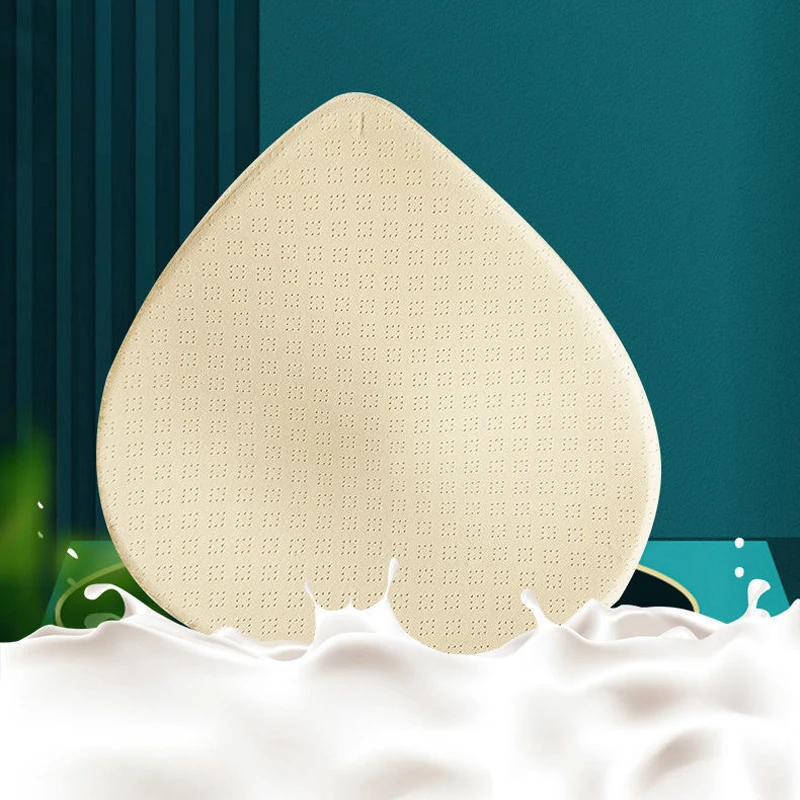 1Pair Thick Latex Bra Pads Inserts Push Up Breast Enhancer Removeable For Women Bras Swimsuit Bikini