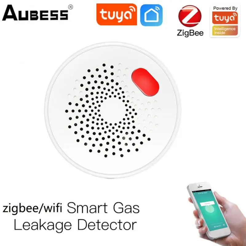 Tuya Zigbee/Wifi Natural Gas Sensor Combustible Household Smart LPG Alarm Detector Leakage Fire Safety Home |