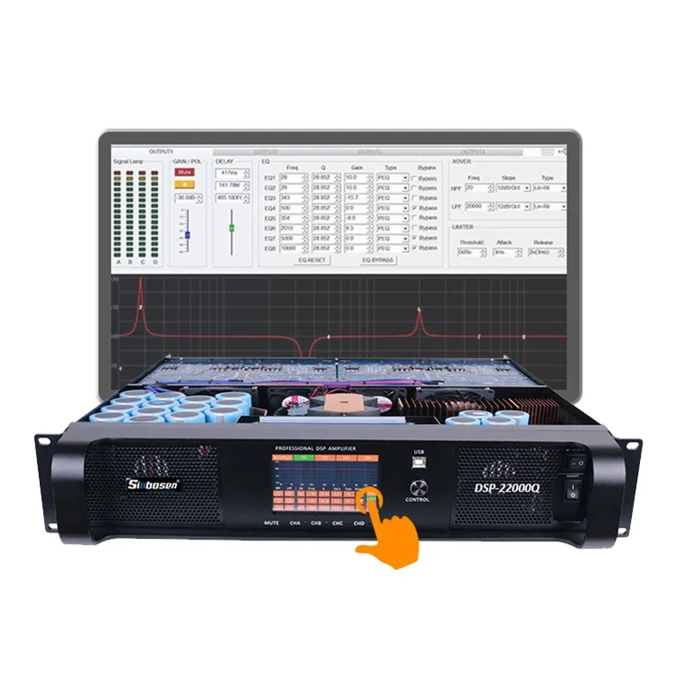 

Sinbosen DSP 22000Q 10000 Вт Профессиональный усилитель мощности dsp