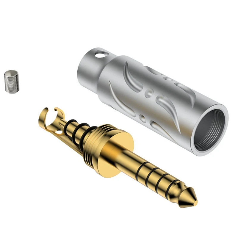 New Headphone Jack 4.4MM Balanced Male Audio Plug HIFI Audio Connector Headset Adapter