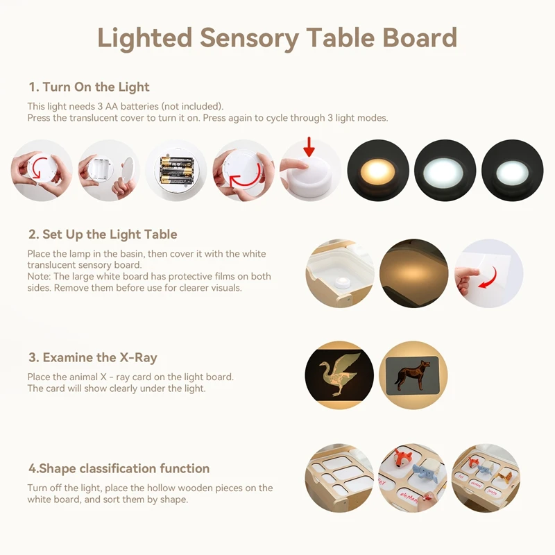 Montessori-Tischbrett-Spielzeug „The Baby's Sensory Activity“ löst sich bei verschiedenen taktilen Sensations, wenn man mit kleinen Händen berührt – Detail 8