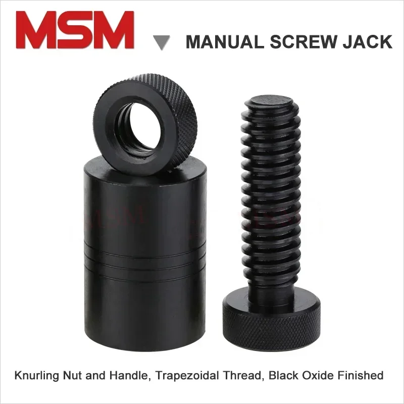 1pcs Cylindrical Screw Jack S70 S100 S150 Mold Height Hoist Adjusting CNC Milling Injection Machine Cushion Block Manual Adapter screw bolt nut set