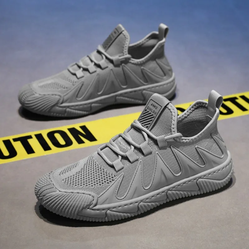 

Men's Shoes 2023 Summer New Breathable Mesh Casual Shoes Soft Sole Knitted Sports Shoe Designer Sneakers for Men Cotton Fabric