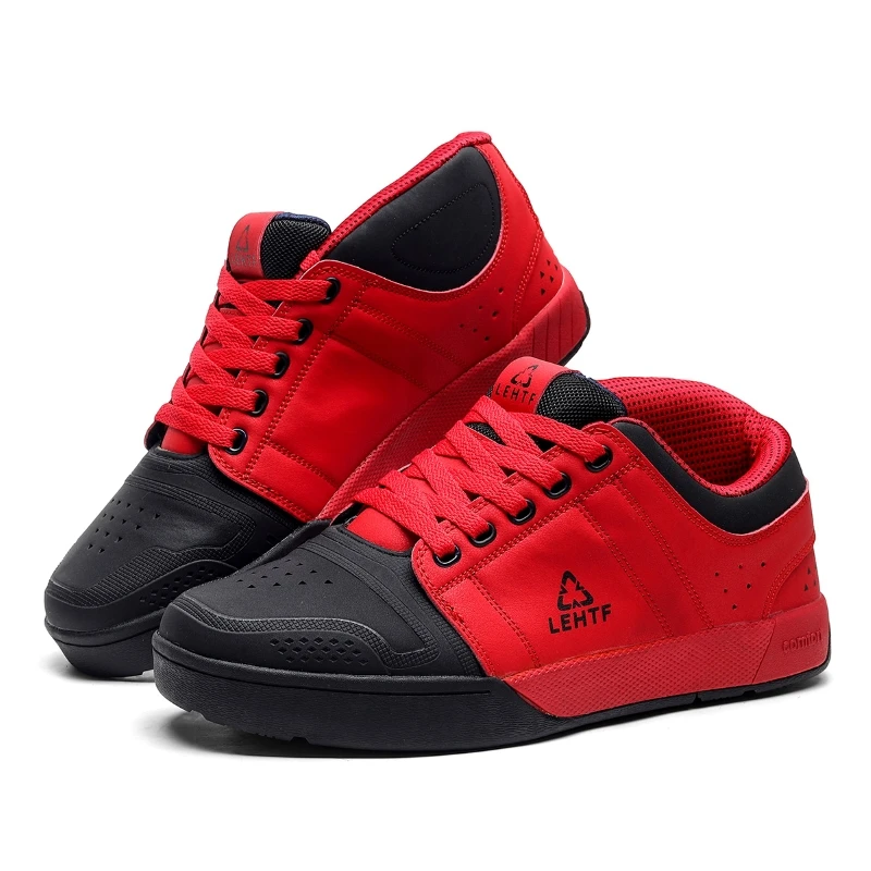 Men's Mountain Biking Shoes Flat Pedals MTB SPD Downhill Enduro Shoes