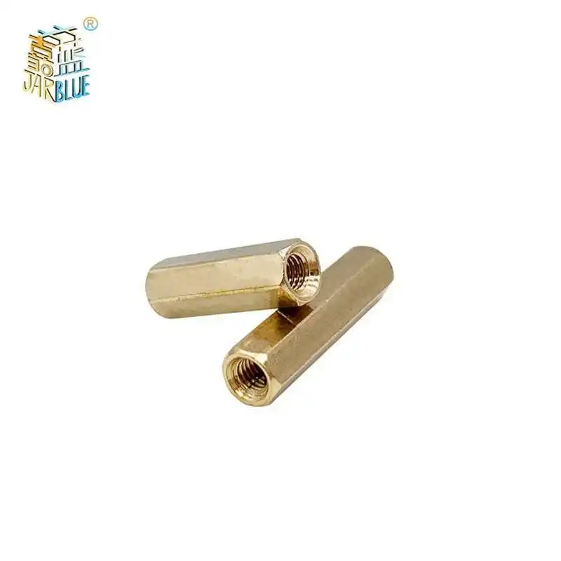 Brass Standoff Spacer 10pcs/lot Hex Female to Female M2-M5 brass standoff spacer Hexagonal Stud Spacer Hollow Pillars Screw