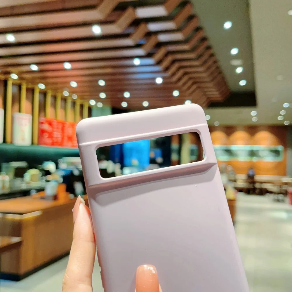Luxury Soft Liquid Silicone Shockproof Ultra Slim Matte Phone Case – Solid Color Cover
