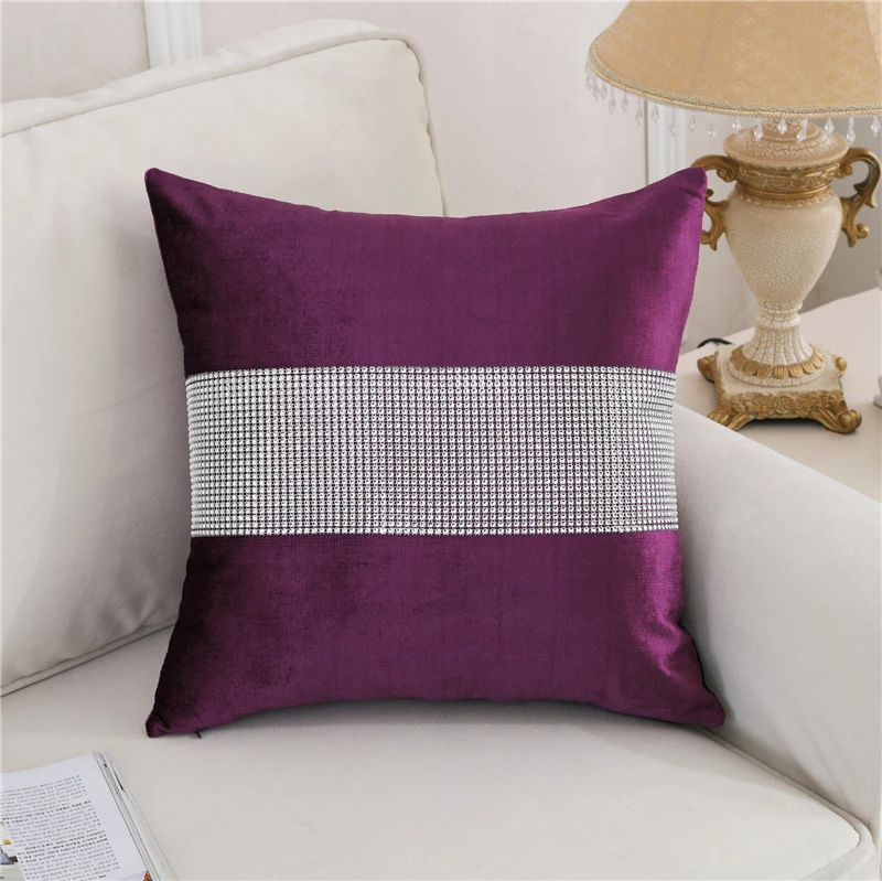 FUNDA COJÍN TERCIOPELO DECORATIVO DECORACION HOGAR V VERDE