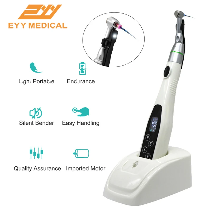Motor Endo inalámbrico Dental inteligente con lámpara LED 16:1 contraángulo estándar turbina de aire de baja velocidad instrumento endodóntico de odontología