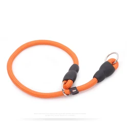 Durable Nylon Dog Training Collar for Small to Large Breeds (Orange)