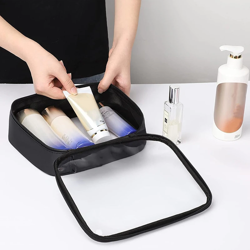 1PC Toiletries Bag Waterproof Cosmetics Bag Aviation Supplies Transparent Storage Bag Men And Women Large Capacity 3