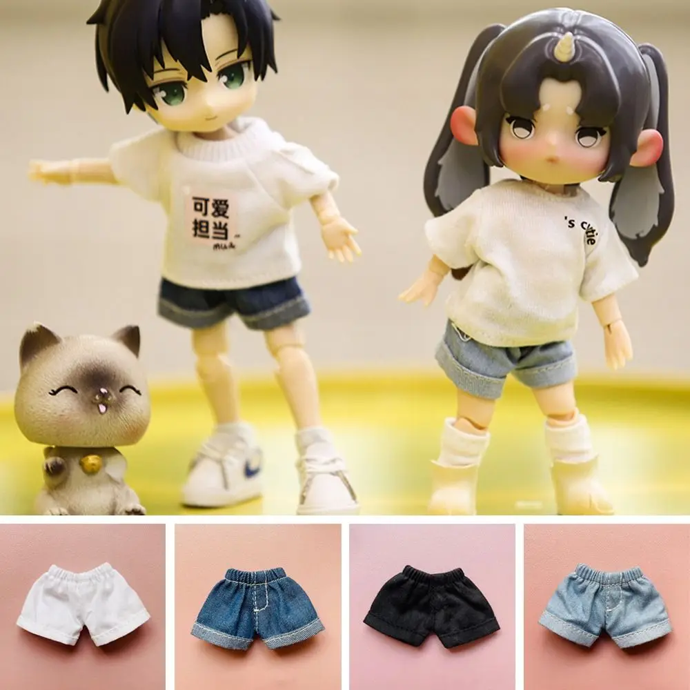 High Quality For 1/12 BJD Dolls For 1/11OB11 Dolls Dolls Wear Shorts  Jeans Shorts Handmade  Shorts  Clothes