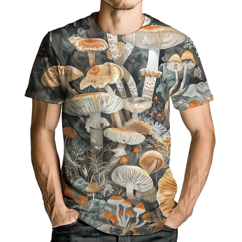 Mens Streetwear Short Sleeve T Shirt O-Neck Oversized Tee