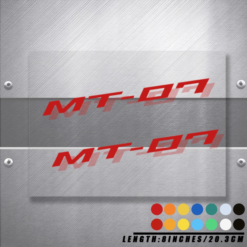 

For YAMAHA MT-07 TRACER MT07 Motorcycle Body Wheels Fairing Helmet Tank Pad Decoration Logo Label Reflective Sticker Decal 2PCS