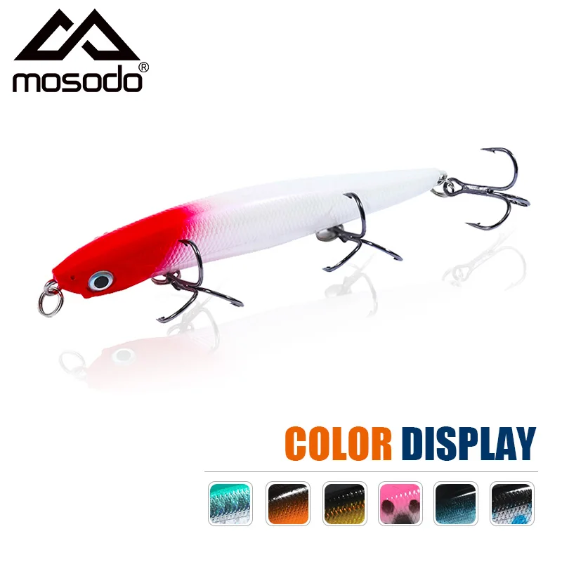 Moduro Esche Da Pesca Rigide Affondamento Crankbait Minnow Con 3 Ami Tripli Swimbait Trolling Whopper Plopper Per Bass Fishing Tackle