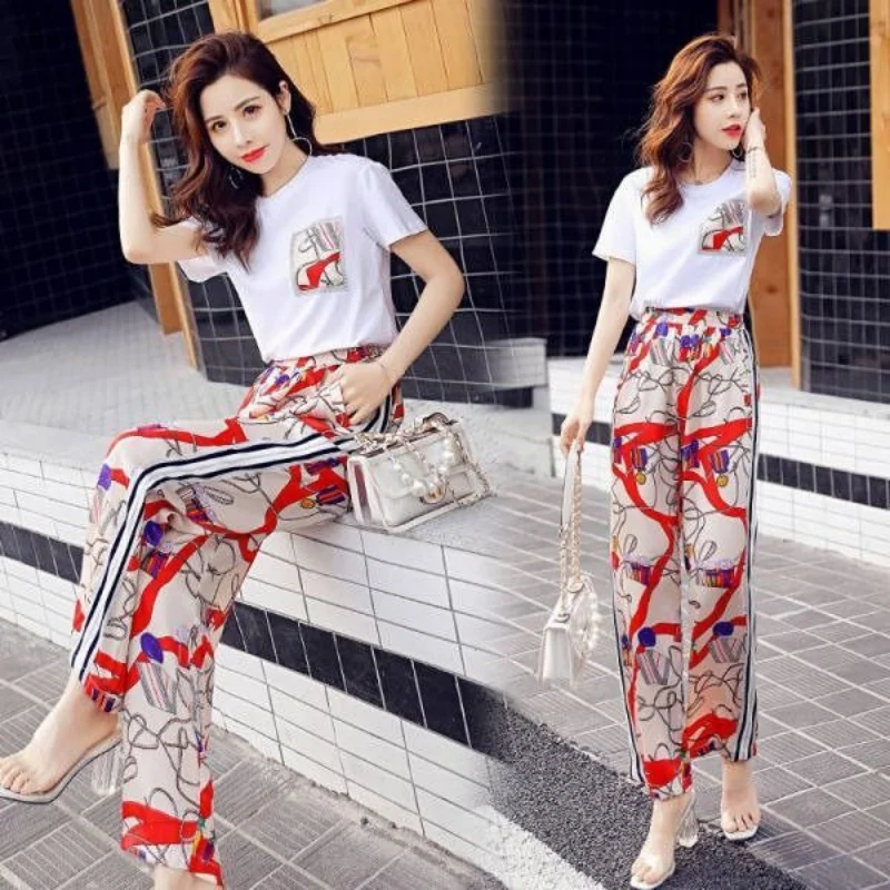 2024 New Set Casual Large Size Loose and Age Reducing Fashion Slim Fit Women's Fashion Style Two Piece Set New in Matching Sets
