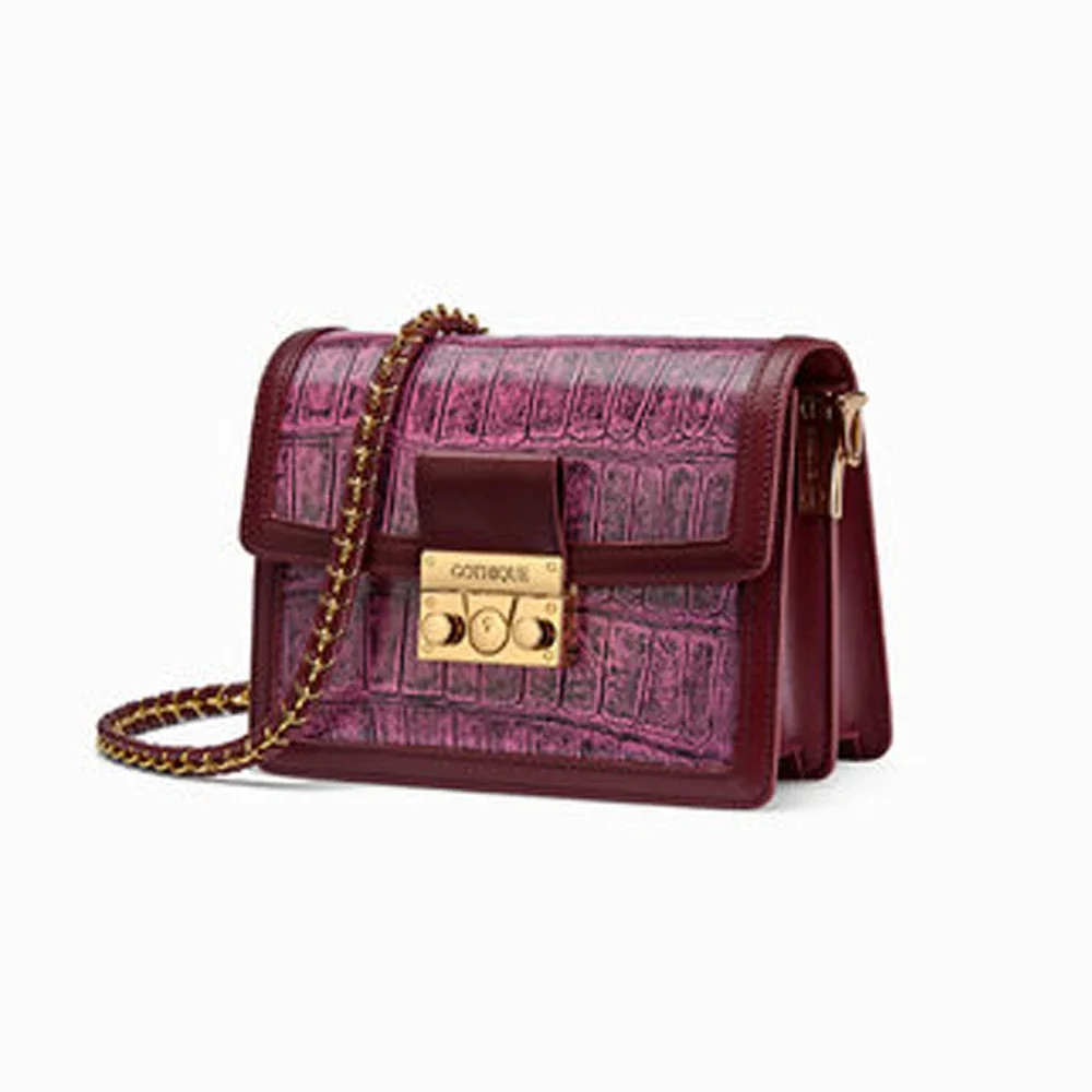gete crocodile single shoulder Female women bag female crocodile female flap