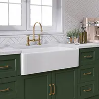 Bowl Kitchen Sink Deep Drop In Farm Sink Undermount with Modern Style Luxury Accessory Kit 1