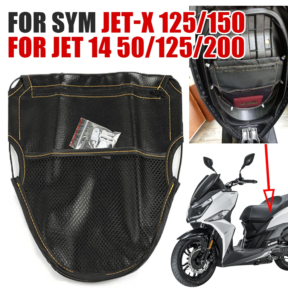 

For SYM JET-X 125 150 X125 X150 JET 14 50 JET14 125 200 Motorcycle Accessories Seat Bag Seat Under Storage Pouch Bag Tool Bag