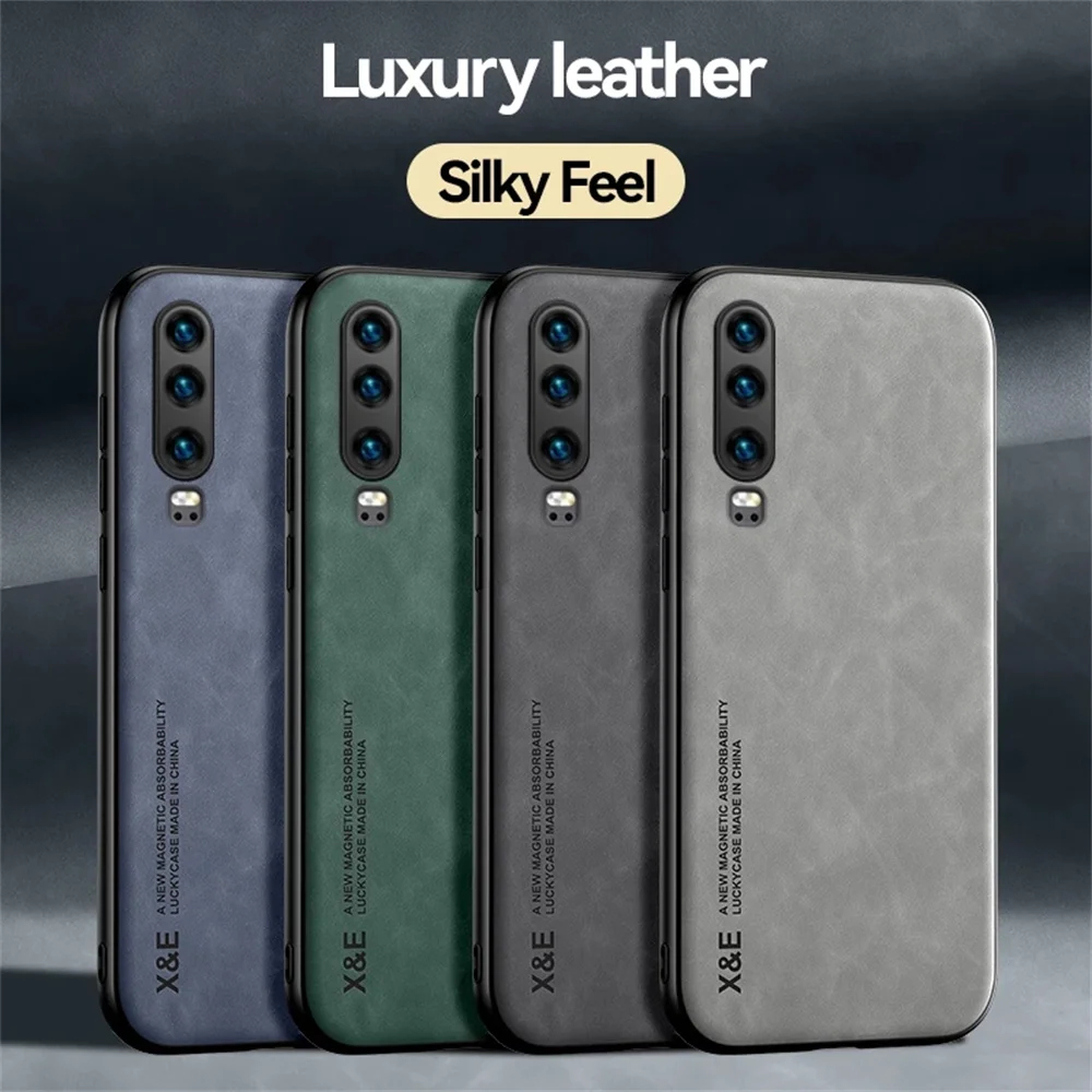 Luxurious Magnetic Sheepskin Leather Phone Case - Premium Back Cover