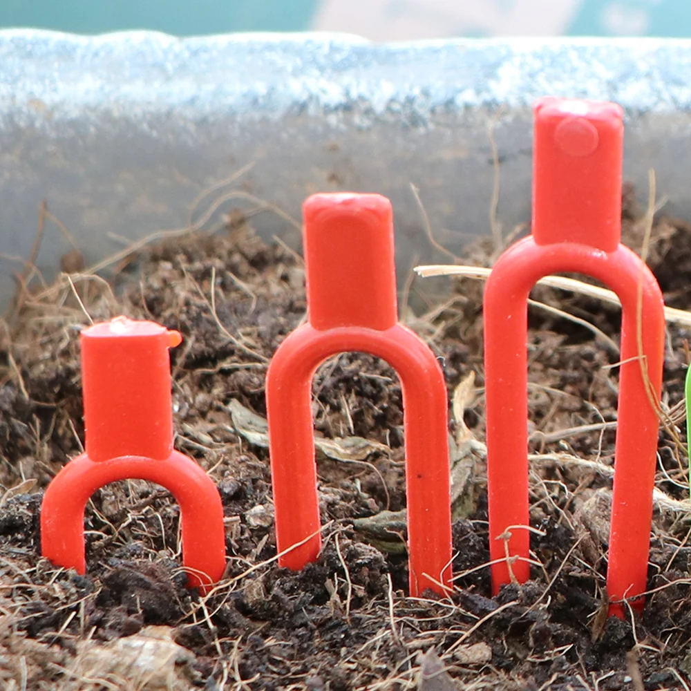 Plastic Planting Fork 48/55/60mm Strawberry Watermelon Vine Stolon Fixator Pressing Device Fastening Fixture Garden Clamp Clips