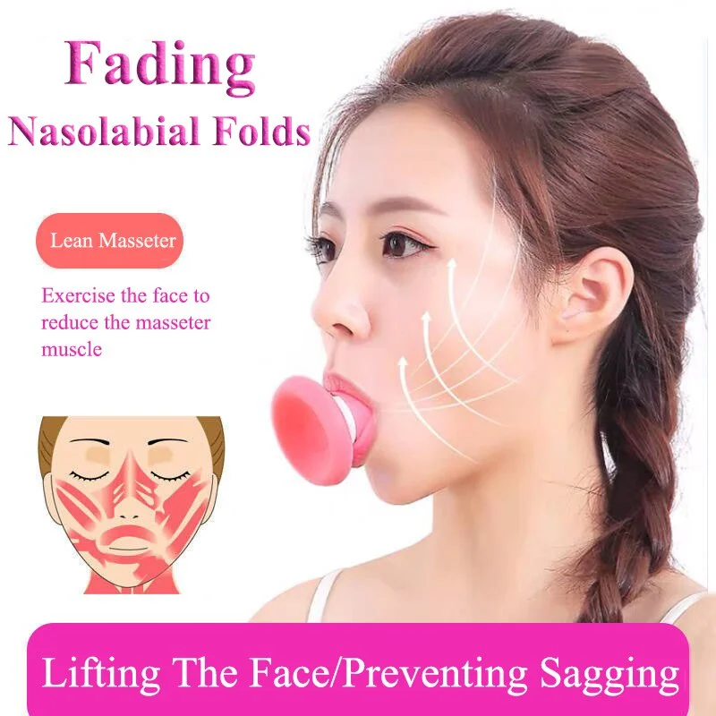 Face-Lifting&Tightening Face Double Chin Masseter Removal Facial Muscle Breathing Exercise Massage Trainer Accessories Tools New armed shark krake raken kraken anchor clone balisong trainer edc hand tools 6061 aluminum