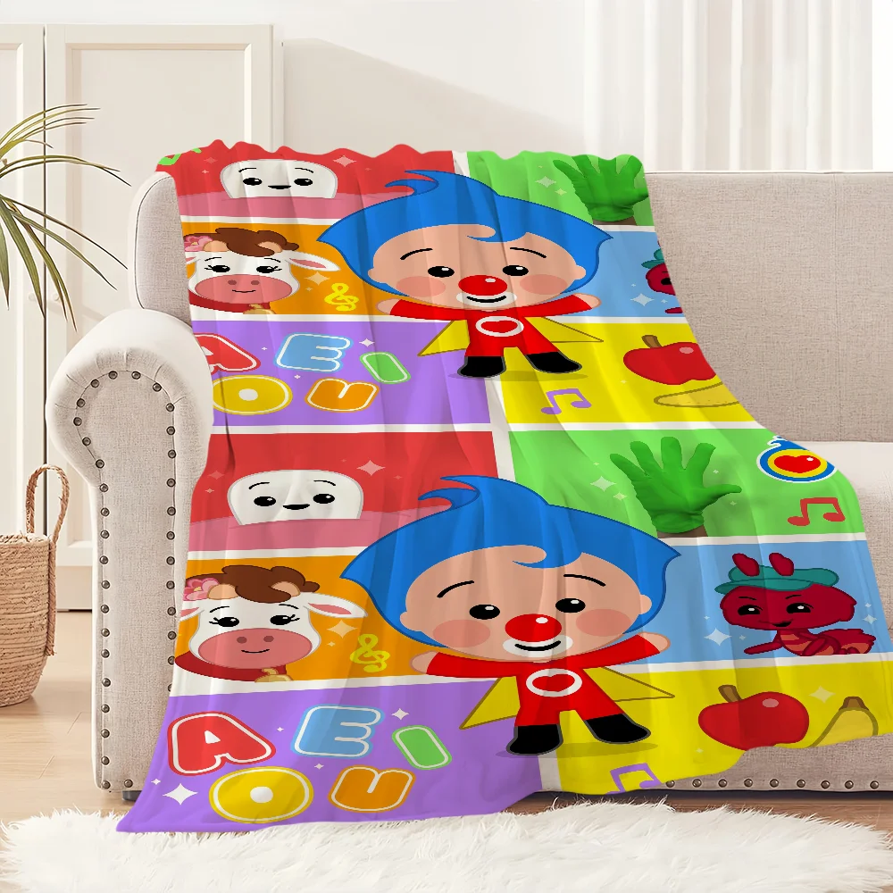 Cartoon P-Plim Plim Cute Blanket Plush Nap Sofa rug for Living Room Warm Office Bedroom Birthday Home Travel Kid Gifts 6