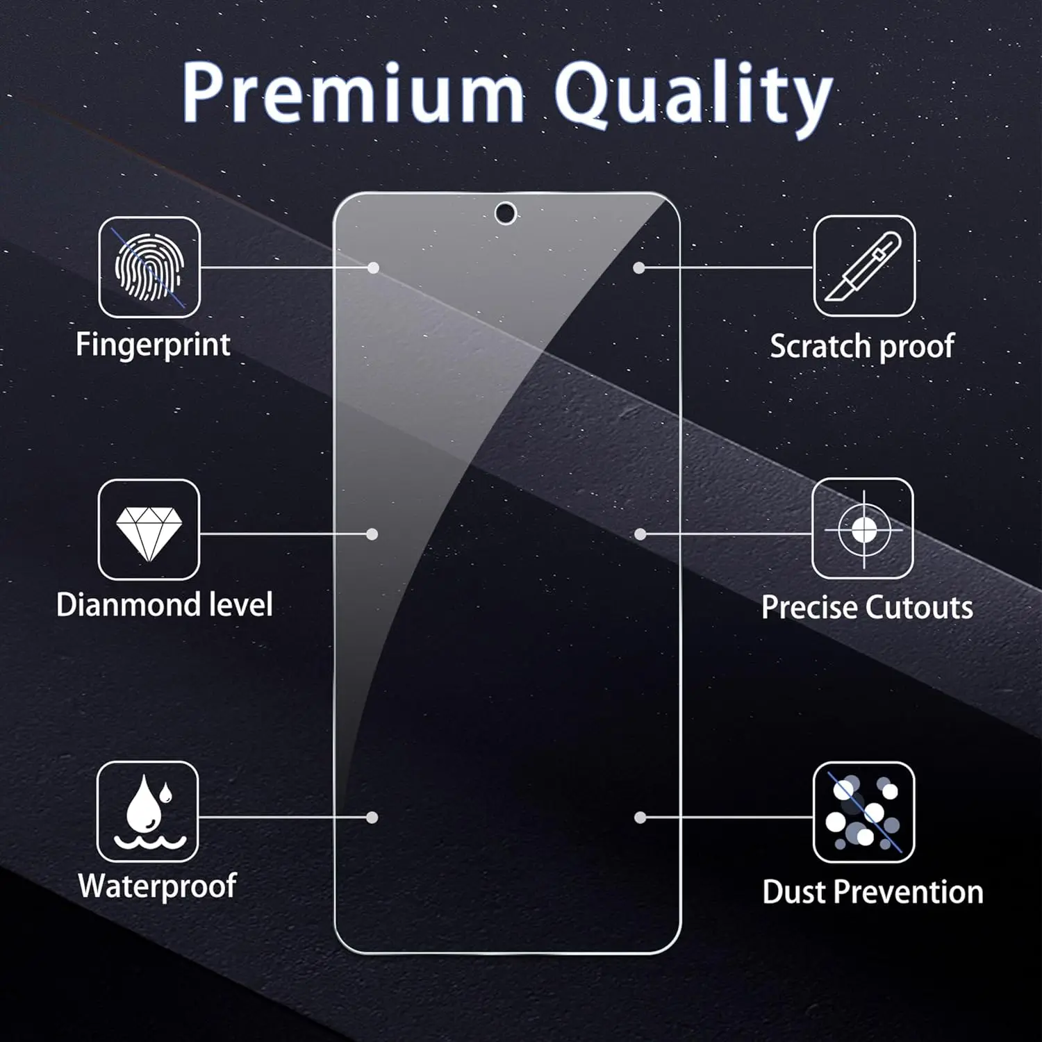 Premium Tempered Glass HD Screen Protector - Pack of 2/4
