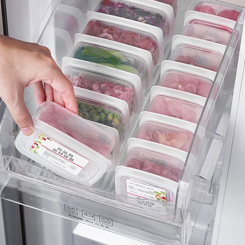 Refrigerator Food Storage Boxes Frozen Meat Fresh-keeping Boxes Portable Fruit Storage Container Food Sub-packed Kitchen Tools 6