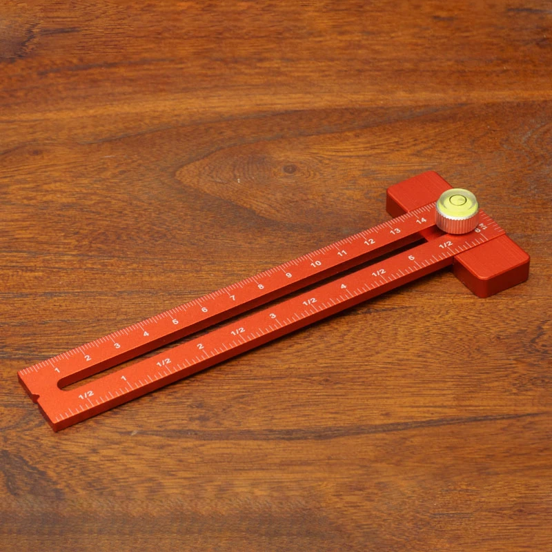15.9 Inch Woodworking Scriber & Sliding T-Square Ruler - Adjustable Aluminum Alloy Marking Tool With Angle Scale - View #10