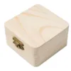 1pc Storage Box Craft Box Home Household Organizer Packing Plain Wood Wooden High Quality Storage Box 8*8*4.5cm 4