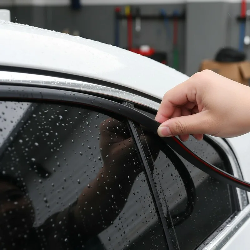 Car Door Rubber Seal Strip Filler Car Door Weatherstrip for B Pillar Protection Sealant Strip Sealant Noise Reduction for Auto