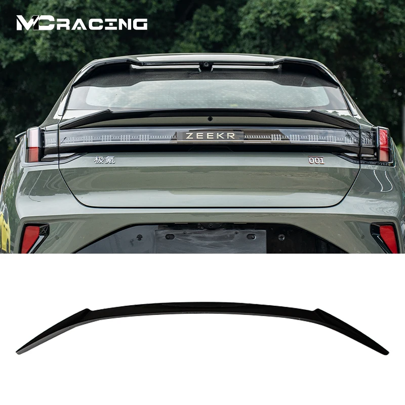 

MC Racing For zeekr 001 spoiler 2021-2023 EV Carbon fiber pattern MC Sport Fixed Wing Zeekr Car Accessories No Punching