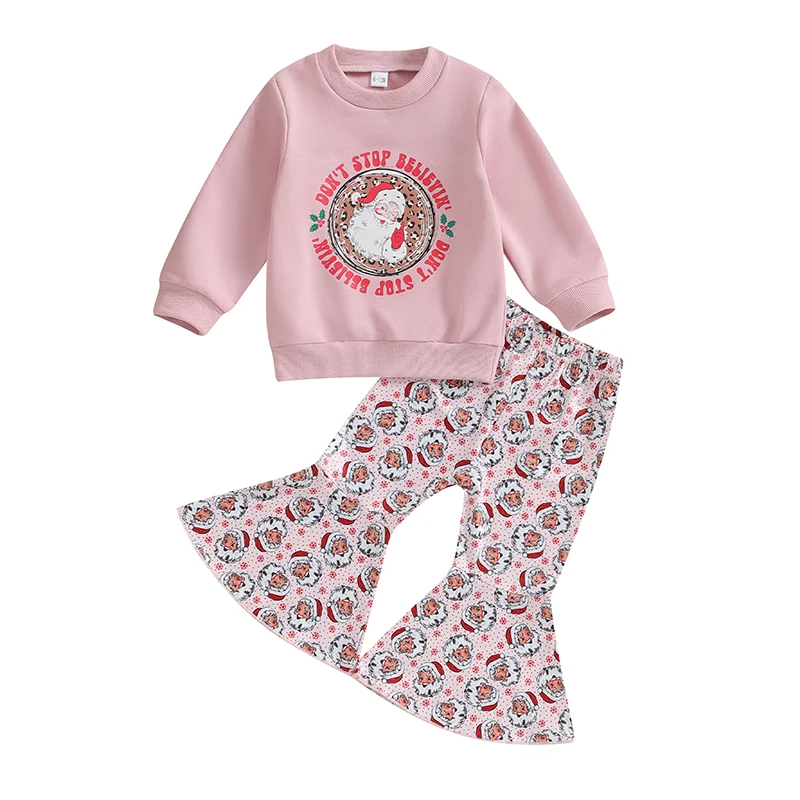 

Christmas Outfits Toddler Baby Girl Clothes 6 9 12 18 24Months 2t 3t 4t Sweatshirt Sweater Top Pants Set Fall Winter