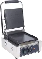 Electric Griddle, 1800W Single Flat Plates Electric Stainless Steel Sandwich Maker Smooth Flat Surface Sandwich Tempe 1