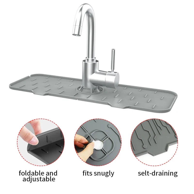 

Wholesale 3 Pack Silicone Sink Guard Faucet Water Dish Kitchen Splash Catcher Drying Mat