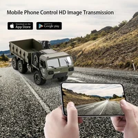 Hot Sale 6 Wheel Drive 2.4G APP Radio Control 720P HD Camera Military Loadable Army Truck Climbing  Card Hobby RC Car Toy Gift 2