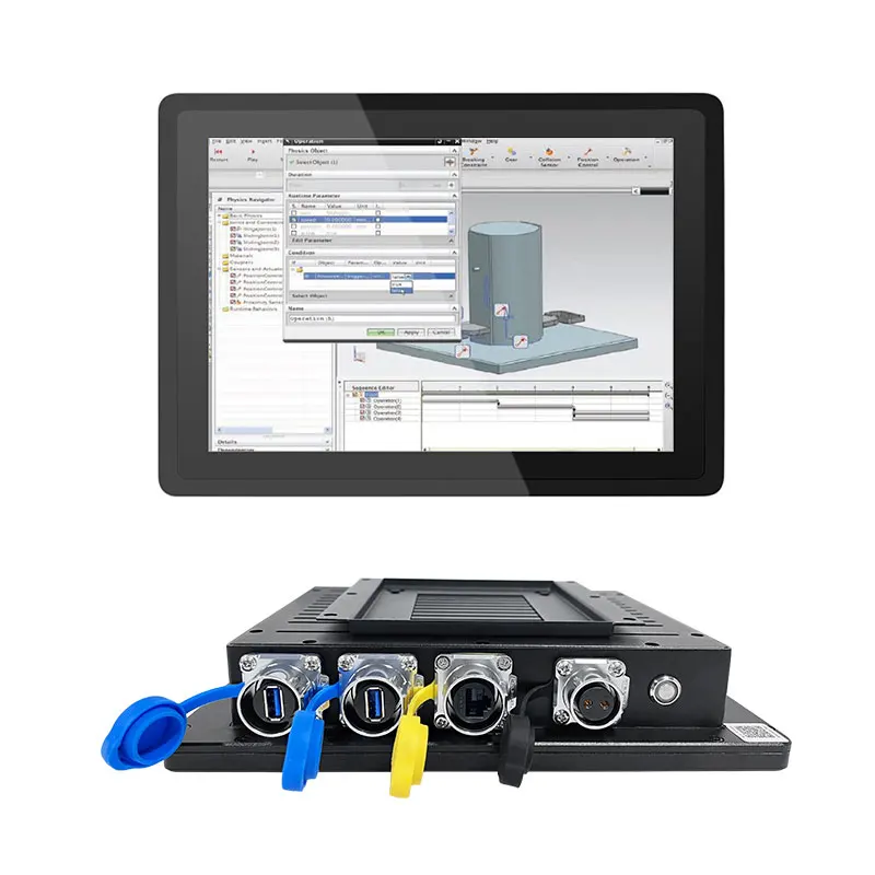 

Полностью водонепроницаемый ip65 ip66 безвентиляторный экран 16:10 10,1 дюйма pcap, универсальный сенсорный экран, наружная промышленная панель ПК