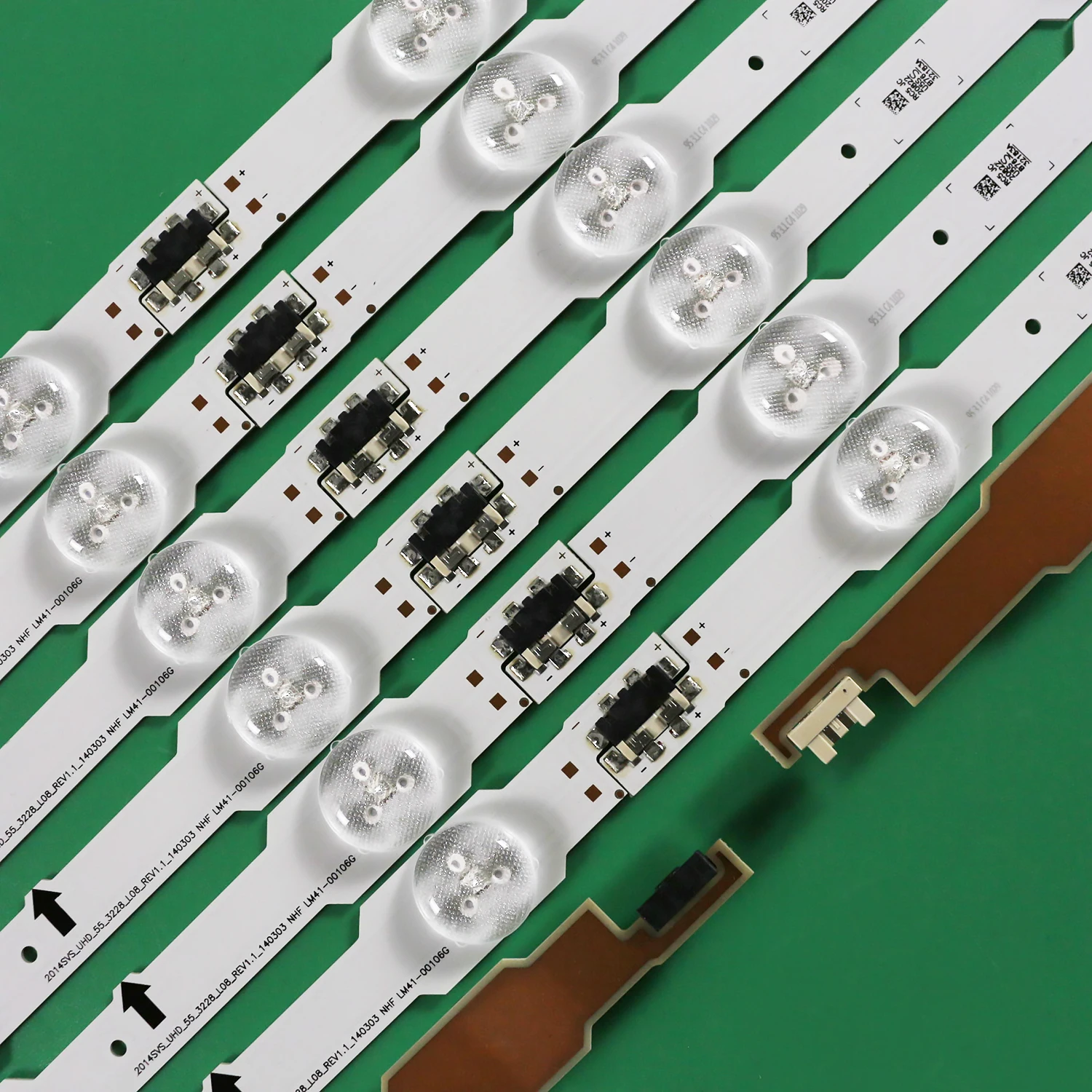 Tira de Retroiluminação Led para Troncos L08 Ue55hu7000 Lm4100089a Lm41-00089b Ua55hu7000 Ue55hu6900d Un55hu6830 - Imagem 2
