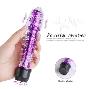 Multi-speed Jelly Dildo Powerful G Spot Anal Vibrator Clitoris Stimulator Safer Vibrating Massage Erotic Adult Sex Toy For Women 6