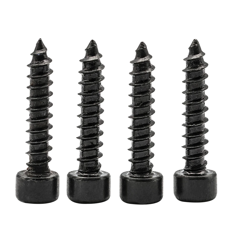 M2 M2.6 M3 M3.5 M4 M5 M6 Hex Hexagon Socket Cap Head Self Tapping Screw 8.8 Grade Black Allen Head Tapping Screw for Speaker