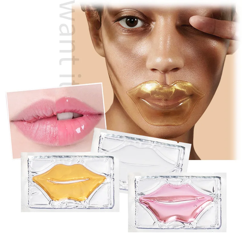 10 Pz Cristallo Collagene Maschera Per Le Labbra Bellezza Super Plumper Idratare Le Labbra Patch Umidità Essenza Rughe Cosmetici Coreani Cura Della Pe