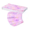 50pc Kids Tie-Dye Gradient Three-Layer Dust-Proof Breathable Disposable Mask Cubre Bocas Desechables Mascara DescartáVel 6
