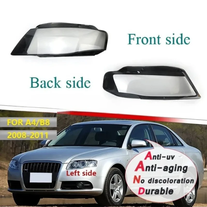 Front Headlamp Cover Headlight Shell Transparent Lampshade Lens 1Pc For Audi A4 A4L B8 2009 2010 2011 2012 Headlamp Shell headlight cover headlight lens cover