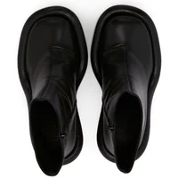 New Fashion Stiletto Heel Retro European and American Brand Side Zipper Denim Short Boots Platform Shoes  Shoes for Women - Image 5